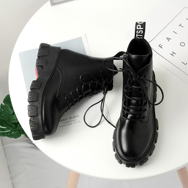 boots women motorcycle wedges flat shoes woman high heel platform pu leather lace up black girls 
boots women motorcycle wedges flat shoes woman high heel platform pu leather lace up black girls
