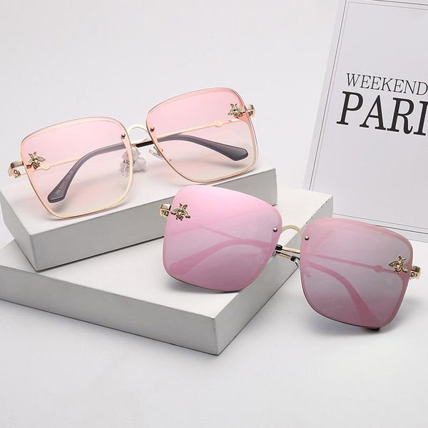 sunglasses fashion pink rimless square women brand designer sun glasses female big frame gradient mirror oculos, White;black
sunglasses fashion pink rimless square women brand designer sun glasses female big frame gradient mirror oculos, White;black