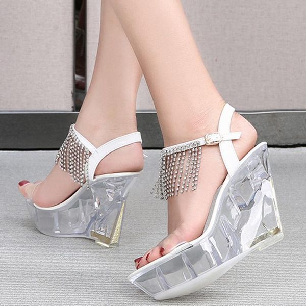sandals ladies high heel design model party show wedge wedding shoes plus size, Black
sandals ladies high heel design model party show wedge wedding shoes plus size, Black