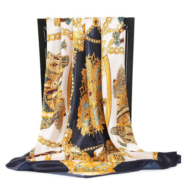 scarves 2021 sunscreen dustproof kerchief autumn fashion silk female 90x90cm square bandanna luxury chain print shawls, Blue;gray
scarves 2021 sunscreen dustproof kerchief autumn fashion silk female 90x90cm square bandanna luxury chain print shawls, Blue;gray