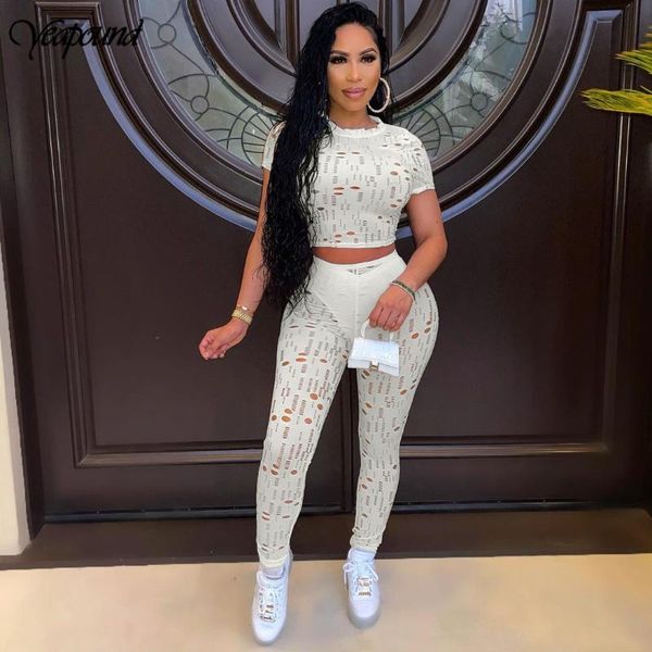 women's two piece pants see through hollow out bandage bodycon tracksuit o neck short sleeve clubwear party pieces sets women, White
women's two piece pants see through hollow out bandage bodycon tracksuit o neck short sleeve clubwear party pieces sets women, White