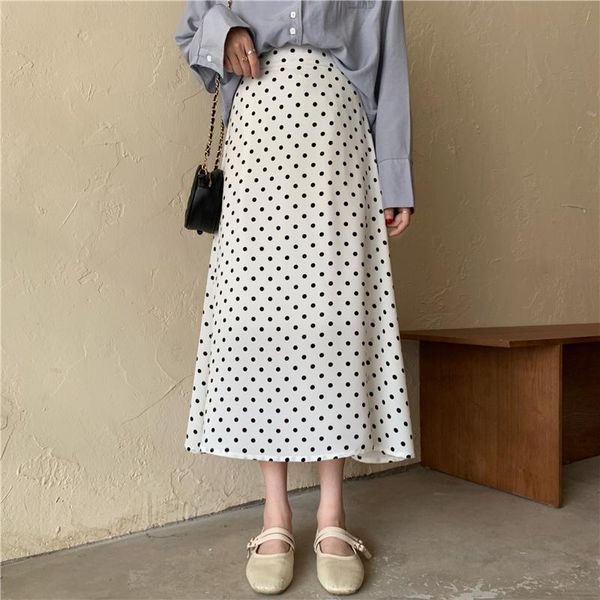 skirts hzirip spring korean high waist slim polka-dot skirt ladies 2021 chic fashion all-match chiffon gentle mid-length, Black
skirts hzirip spring korean high waist slim polka-dot skirt ladies 2021 chic fashion all-match chiffon gentle mid-length, Black