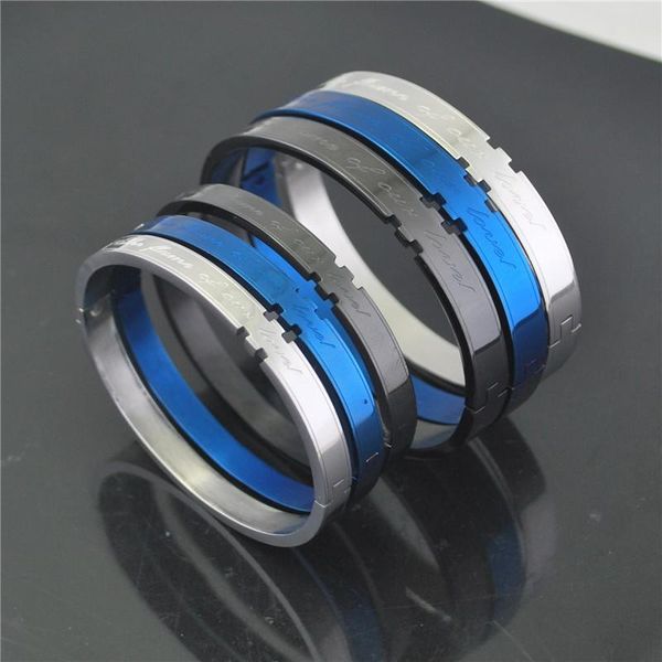 bangle charm 8mm love letter bangles with cubic zirconia high polish blue color stainless steel bracelets for women part jewelry, Black
bangle charm 8mm love letter bangles with cubic zirconia high polish blue color stainless steel bracelets for women part jewelry, Black