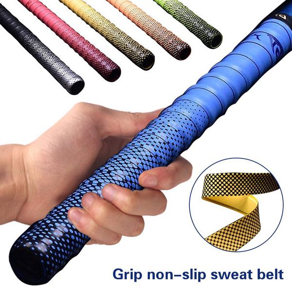 1pc colorful gradient thickened fishing rod sweatband anti-slip badminton tennis racket grip tape, Yellow;black
1pc colorful gradient thickened fishing rod sweatband anti-slip badminton tennis racket grip tape, Yellow;black