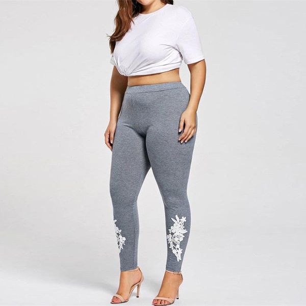 women's leggings l-4xl plus size loose render pants solid color with bottom flower embroidery trendy, Black
women's leggings l-4xl plus size loose render pants solid color with bottom flower embroidery trendy, Black