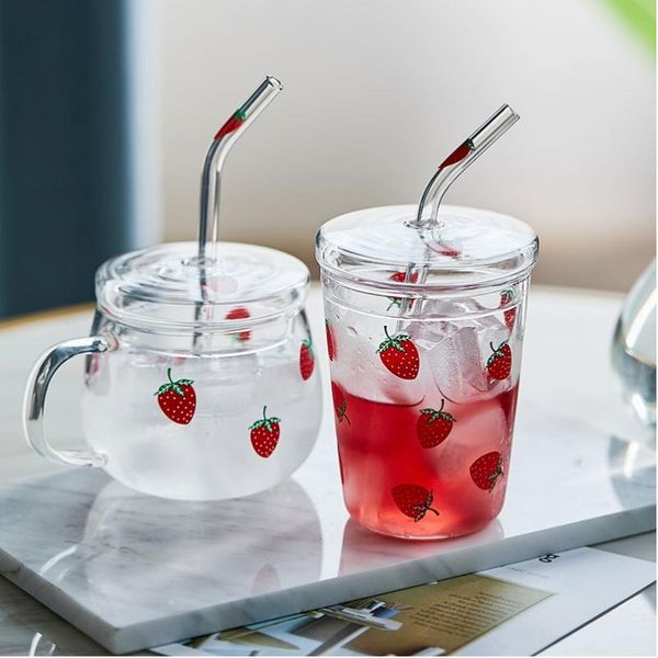 wine glasses ins strawberry glass water cup with straw lid lovely sweet milk juice cups breakfast home office bottle
wine glasses ins strawberry glass water cup with straw lid lovely sweet milk juice cups breakfast home office bottle