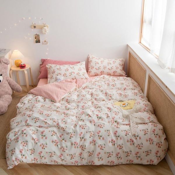 kids girls floral bedding set(1 floral duvet cover+1bed sheet+2 pillowcases) soft 100% cotton bedding duvet cover with zipper
kids girls floral bedding set(1 floral duvet cover+1bed sheet+2 pillowcases) soft 100% cotton bedding duvet cover with zipper