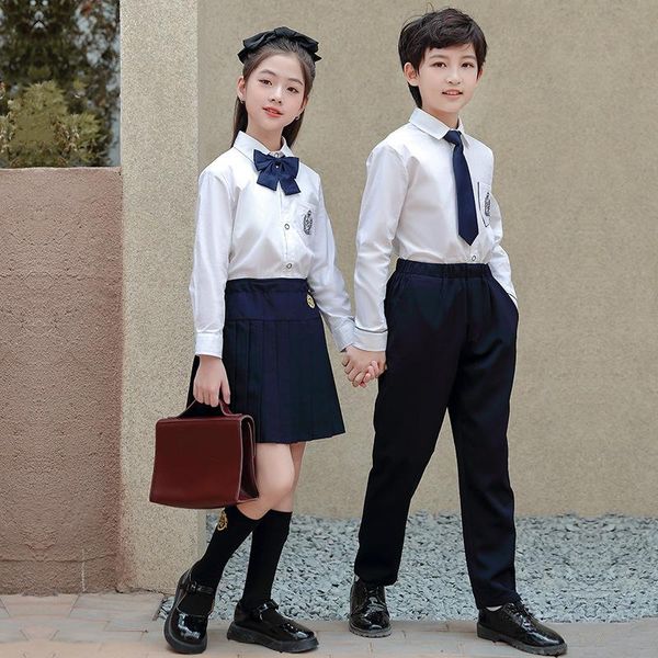 clothing sets british style school uniform children white shirt skirt pants suit elementary kindergarten stage performance class outfit
clothing sets british style school uniform children white shirt skirt pants suit elementary kindergarten stage performance class outfit