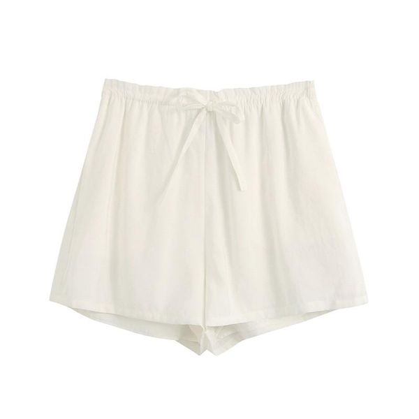 women summer shorts white trousers high waist lady's loose and comfortable breeches girls' casual garments, White;black
women summer shorts white trousers high waist lady's loose and comfortable breeches girls' casual garments, White;black