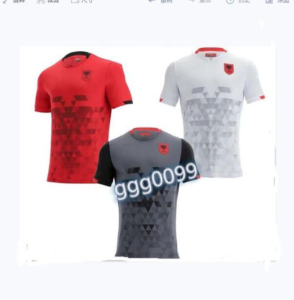 221 albania home red soccer jersey 21/22 away white shirts third black short sleeve national team football uniform, Black;yellow
221 albania home red soccer jersey 21/22 away white shirts third black short sleeve national team football uniform, Black;yellow
