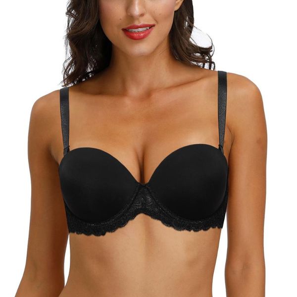 bras ybcg push up women bra thin cup solid black plunge lingerie lace transparent bandage underwear convertible straps bralette, Red;black
bras ybcg push up women bra thin cup solid black plunge lingerie lace transparent bandage underwear convertible straps bralette, Red;black