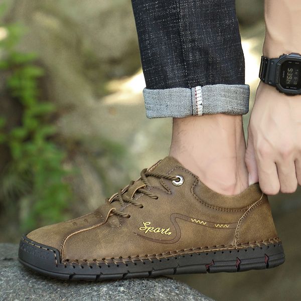 2020 autumn leather mens casual shoes large size 48 men shoes outdoor sports shoes breathable comfortable handmade
2020 autumn leather mens casual shoes large size 48 men shoes outdoor sports shoes breathable comfortable handmade