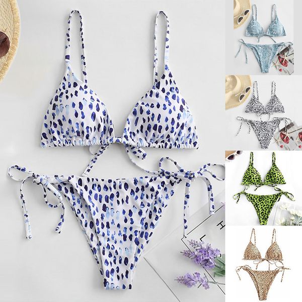 bandage bikini set women dot print lace up beachwear women's high tail cut legs second-hand bathing suit, White;black
bandage bikini set women dot print lace up beachwear women's high tail cut legs second-hand bathing suit, White;black