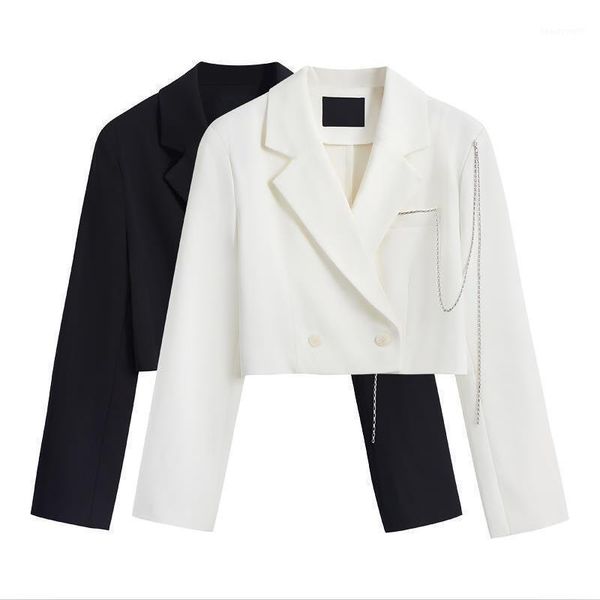 women's blazer 2021 spring small suit women blazers short slim autumn long sleeve coat female suits black white &, White;black
women's blazer 2021 spring small suit women blazers short slim autumn long sleeve coat female suits black white &, White;black