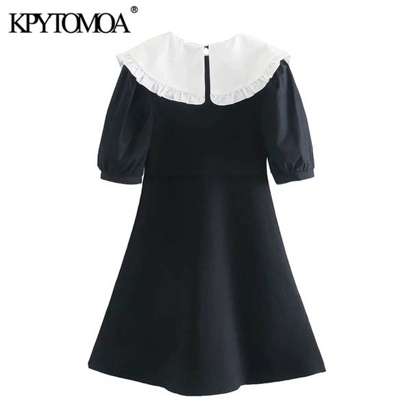 kpytomoa women 2021 sweet fashion patchwork knitted mini dress vintage peter pan collar short sleeve female dresses vestidos, Black;gray
kpytomoa women 2021 sweet fashion patchwork knitted mini dress vintage peter pan collar short sleeve female dresses vestidos, Black;gray