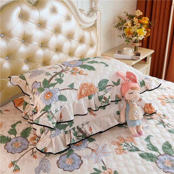 pillow case luxury korean princess style quilted floral ruffles pillowcases bedroom use 48cm*74cm 2pcs bedding home textiles
pillow case luxury korean princess style quilted floral ruffles pillowcases bedroom use 48cm*74cm 2pcs bedding home textiles