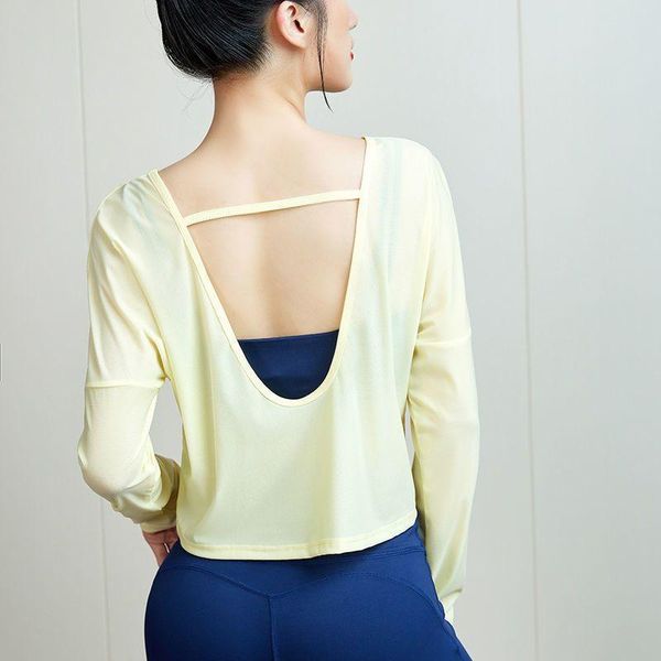 yoga outfit fitness shirt woman autumn winter skin-friendly nude hollow back breathable quick-drying running gym blouses
yoga outfit fitness shirt woman autumn winter skin-friendly nude hollow back breathable quick-drying running gym blouses