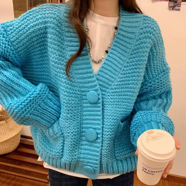 elegant solid blue cardigan sweater female chic vintage korean autumn winter 2021 new woman fashion knitted cardigan coat ladies, White
elegant solid blue cardigan sweater female chic vintage korean autumn winter 2021 new woman fashion knitted cardigan coat ladies, White