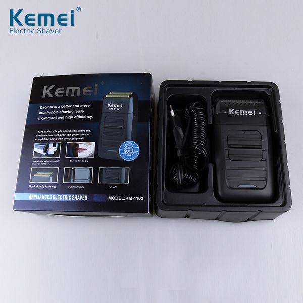 kemei electric shavers for men rechargeable cordless twin blade reciprocating beard razor face care strong trimmer km-1102
kemei electric shavers for men rechargeable cordless twin blade reciprocating beard razor face care strong trimmer km-1102