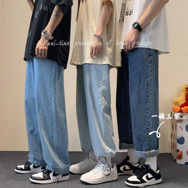 men's jeans 2021 trend waist elastic casual pants solid color baggy homme cargo pocket loose 9-point blue trousers -5xl
men's jeans 2021 trend waist elastic casual pants solid color baggy homme cargo pocket loose 9-point blue trousers -5xl