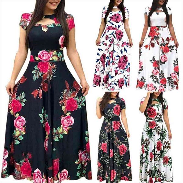 plus size short sleeve women dresses floral print waist tight large swing maxi dress sundress casual cotton o neck, Black;gray
plus size short sleeve women dresses floral print waist tight large swing maxi dress sundress casual cotton o neck, Black;gray
