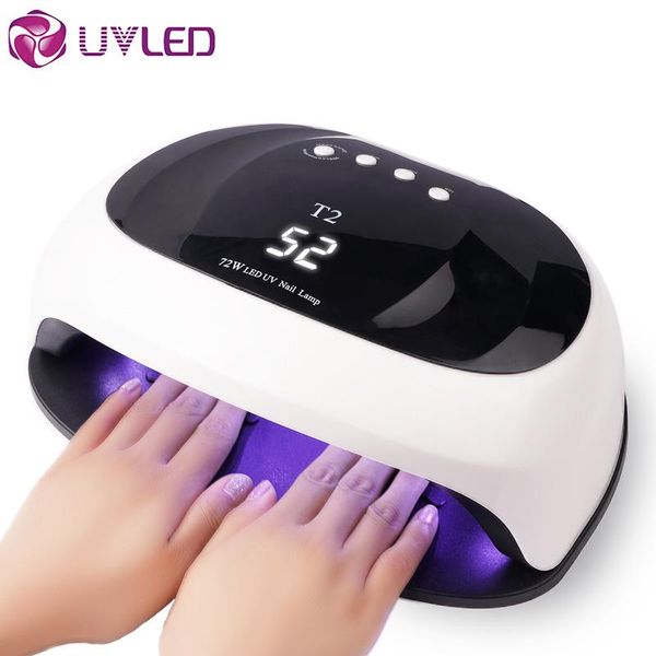 nail art equipment t2 72w nagel droger led lamp 36pcs leds dual handen voor curing uv gel nagellak met 10/30/60s timer smart manicur, Silver
nail art equipment t2 72w nagel droger led lamp 36pcs leds dual handen voor curing uv gel nagellak met 10/30/60s timer smart manicur, Silver