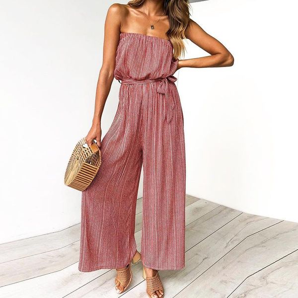 women's jumpsuits & rompers wide leg overalls fashion women striped print sleeveless tie up back long pant jumpsuit, Black;white
women's jumpsuits & rompers wide leg overalls fashion women striped print sleeveless tie up back long pant jumpsuit, Black;white