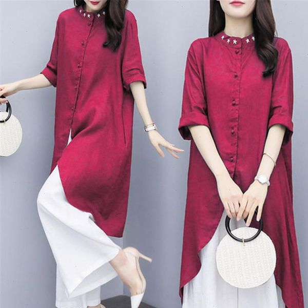 2021 spring summer women sets elegant cotton and linen loose long blouse shirts female wide leg pants trousers two piece sets, Gray
2021 spring summer women sets elegant cotton and linen loose long blouse shirts female wide leg pants trousers two piece sets, Gray
