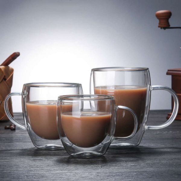 heat ristant double wall glass cup coffee mug double layer reusable carafe for juice milk tea beer wine beverage latte dsert 
heat ristant double wall glass cup coffee mug double layer reusable carafe for juice milk tea beer wine beverage latte dsert