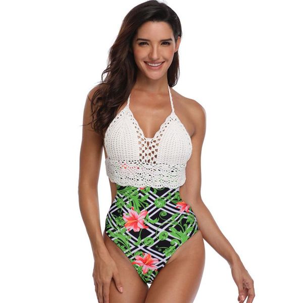 one-piece suits one piece patchwork monokinis women floral backless bandage swimsuits swimwear knit crochet bodysuits maillot de bain f
one-piece suits one piece patchwork monokinis women floral backless bandage swimsuits swimwear knit crochet bodysuits maillot de bain f