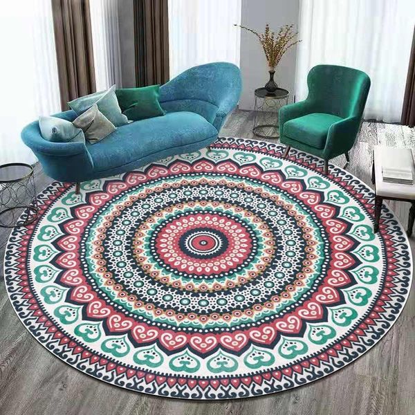 carpets fashion bohemian round area rugs mandala ethnic style living room bedroom hanging basket chair non-slip floor mat rug
carpets fashion bohemian round area rugs mandala ethnic style living room bedroom hanging basket chair non-slip floor mat rug