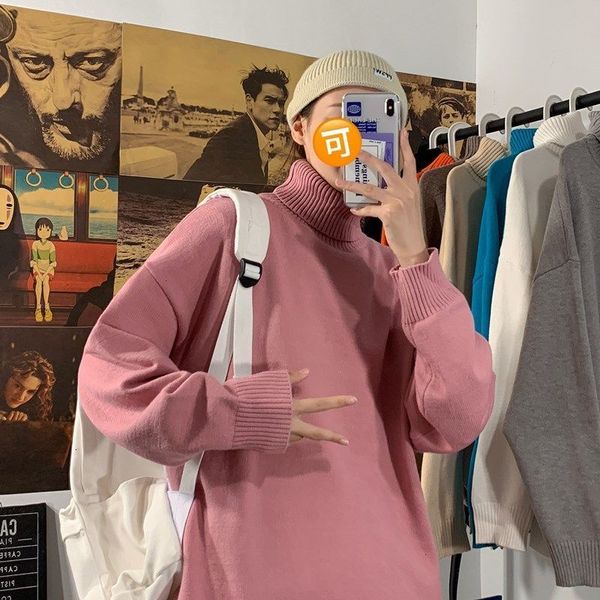 new 2021 privathinker men's solid color autumn sweater winter woman thickened pullovers korean streetwear man turtleneck sweaters jg1j, White;black
new 2021 privathinker men's solid color autumn sweater winter woman thickened pullovers korean streetwear man turtleneck sweaters jg1j, White;black