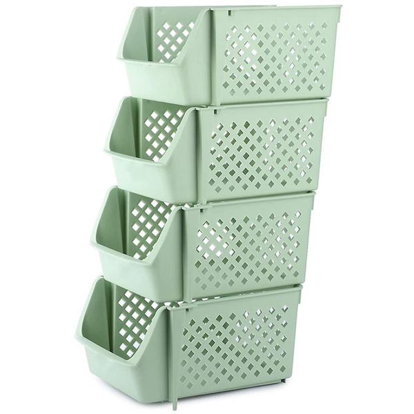 storage baskets stackable for ,,bottles,toys,toiletries, plastic set of 4,15x10x7 inch
storage baskets stackable for ,,bottles,toys,toiletries, plastic set of 4,15x10x7 inch