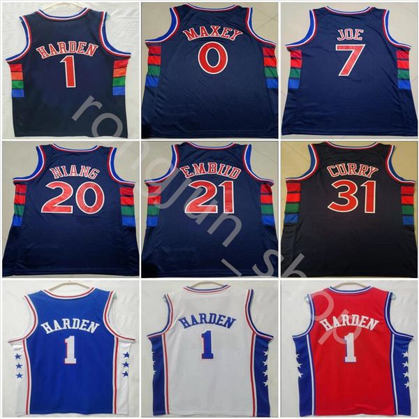 2022 new city basketball 1 james 21 joel harden embiid jersey 0 tyrese maxey 7 isaiah joe 20 georges niang jerseys mens stitched blue white, Black;red
2022 new city basketball 1 james 21 joel harden embiid jersey 0 tyrese maxey 7 isaiah joe 20 georges niang jerseys mens stitched blue white, Black;red