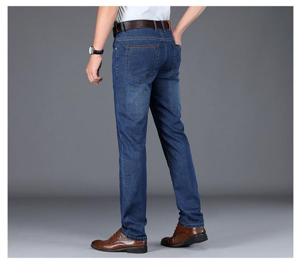 j070-spring and summer jeans men's loose straight tube men's pants business pants, Blue
j070-spring and summer jeans men's loose straight tube men's pants business pants, Blue
