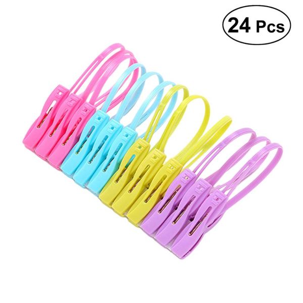 hangers & racks 24pcs multi-purpose clothes pegs steel wire towel clips clothesline clothespins (random color)
hangers & racks 24pcs multi-purpose clothes pegs steel wire towel clips clothesline clothespins (random color)