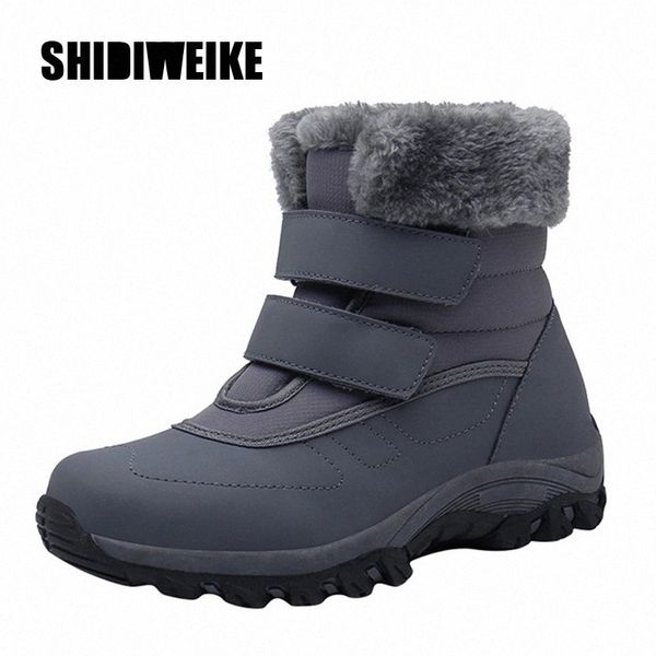 women winter hook & loop waterproof cotton boots casual plush flat snow boots leisure keep warm ladies shoes zapatos de mujer suede bo w060#, Black
women winter hook & loop waterproof cotton boots casual plush flat snow boots leisure keep warm ladies shoes zapatos de mujer suede bo w060#, Black