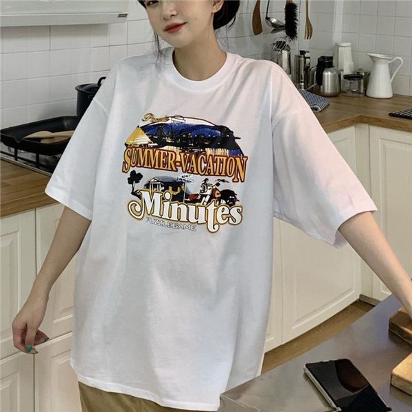 90s retro print summer and mens womens graphic female, White;black
90s retro print summer and mens womens graphic female, White;black