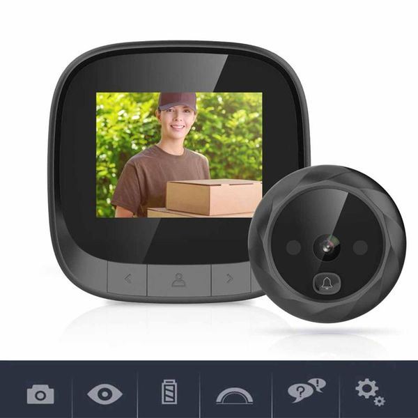 dd3 2.4" lcd color screen digital doorbell 90 degree door eye doorbell electronic peephole door camera viewer outdoor bell
dd3 2.4" lcd color screen digital doorbell 90 degree door eye doorbell electronic peephole door camera viewer outdoor bell