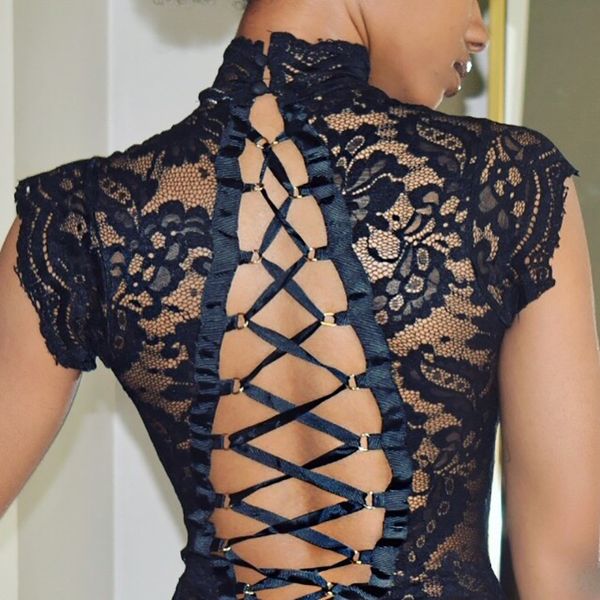 floral embroidery lace up backless bodysuit lingerie bangade sheer lace teddy womens bodysuits party club, Black;white
floral embroidery lace up backless bodysuit lingerie bangade sheer lace teddy womens bodysuits party club, Black;white