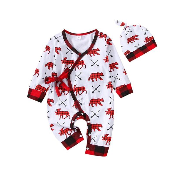 jumpsuits 0-12m christmas baby girls boys 2pcs romper hats plaid deer printed long sleeve lace up xmas clothes for borns, Blue
jumpsuits 0-12m christmas baby girls boys 2pcs romper hats plaid deer printed long sleeve lace up xmas clothes for borns, Blue