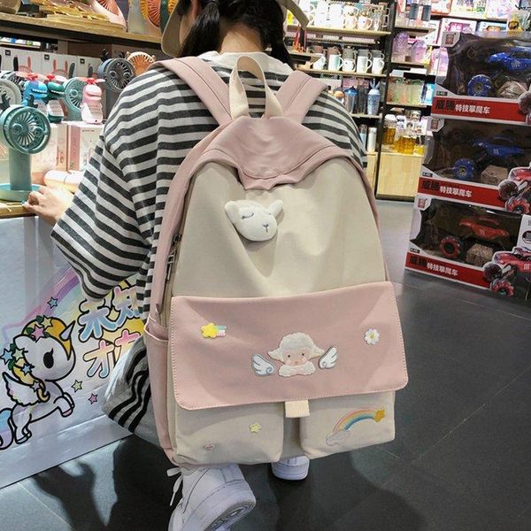 backpack college wind sweet and lovely girl versatile student schoolbag leisure matching color large capacity
backpack college wind sweet and lovely girl versatile student schoolbag leisure matching color large capacity