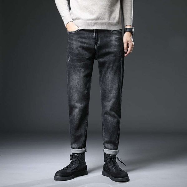 new jeans men's slim brand high end elastic fashion versatile casual straight pants autumn and winter trend, Blue
new jeans men's slim brand high end elastic fashion versatile casual straight pants autumn and winter trend, Blue