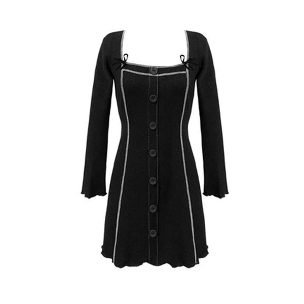 casual dresses black o neck long sleeve solid autumn mini dress pencil elegant button d2086, Black;gray
casual dresses black o neck long sleeve solid autumn mini dress pencil elegant button d2086, Black;gray