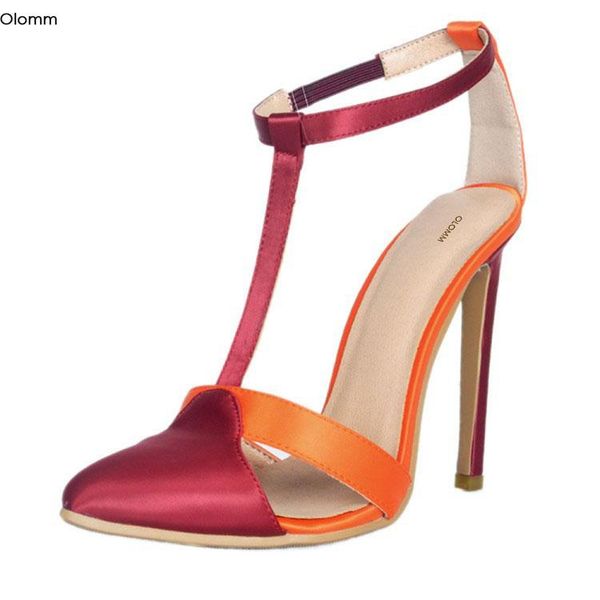 dress shoes olomm stylish women t- strap sandals thin high heels pointed charm wine red us plus size 5-15, Black
dress shoes olomm stylish women t- strap sandals thin high heels pointed charm wine red us plus size 5-15, Black