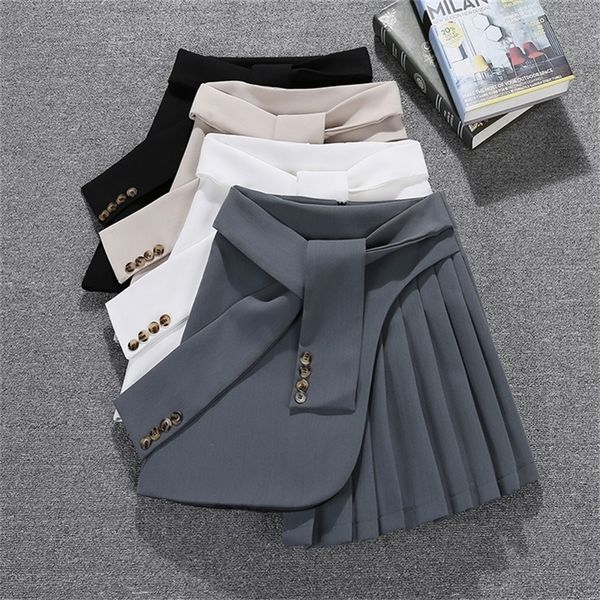 deat summer new arrivals high waist lace up bandage short mini pleated skirt women casual mi963 210315, Black 
deat summer new arrivals high waist lace up bandage short mini pleated skirt women casual mi963 210315, Black