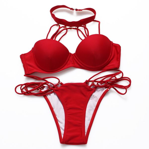 fashion women bikini swimwear solid polyester ladies push up swimsuit neck hung bikini sets seductive lingerie bathing suit beach wear
fashion women bikini swimwear solid polyester ladies push up swimsuit neck hung bikini sets seductive lingerie bathing suit beach wear