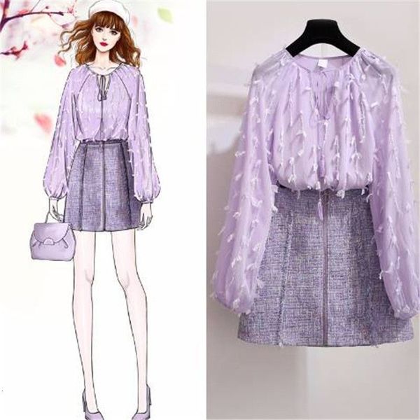 2021 new summer women sets female tassel chiffon blouses + short a line skirts two piece set girl students sweet slim suits f05xcfo, Black;gray
2021 new summer women sets female tassel chiffon blouses + short a line skirts two piece set girl students sweet slim suits f05xcfo, Black;gray