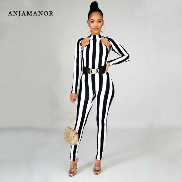 women's jumpsuits & rompers anjamanor black and white striped jumpsuit women hollow out long sleeve bodycon one piece outfits clubwear, Black;white
women's jumpsuits & rompers anjamanor black and white striped jumpsuit women hollow out long sleeve bodycon one piece outfits clubwear, Black;white