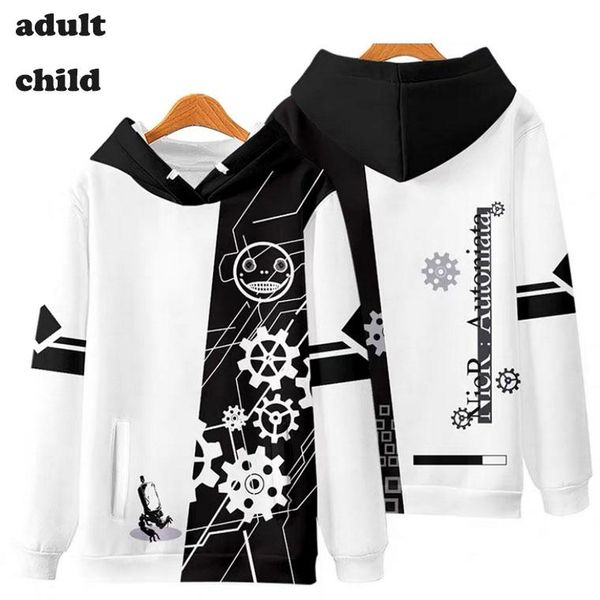 men's hoodies & sweatshirts game nier:automata 3d printing men women casual sweatshirt long sleeves pollover oversized hoodie kids clot, Black 
men's hoodies & sweatshirts game nier:automata 3d printing men women casual sweatshirt long sleeves pollover oversized hoodie kids clot, Black